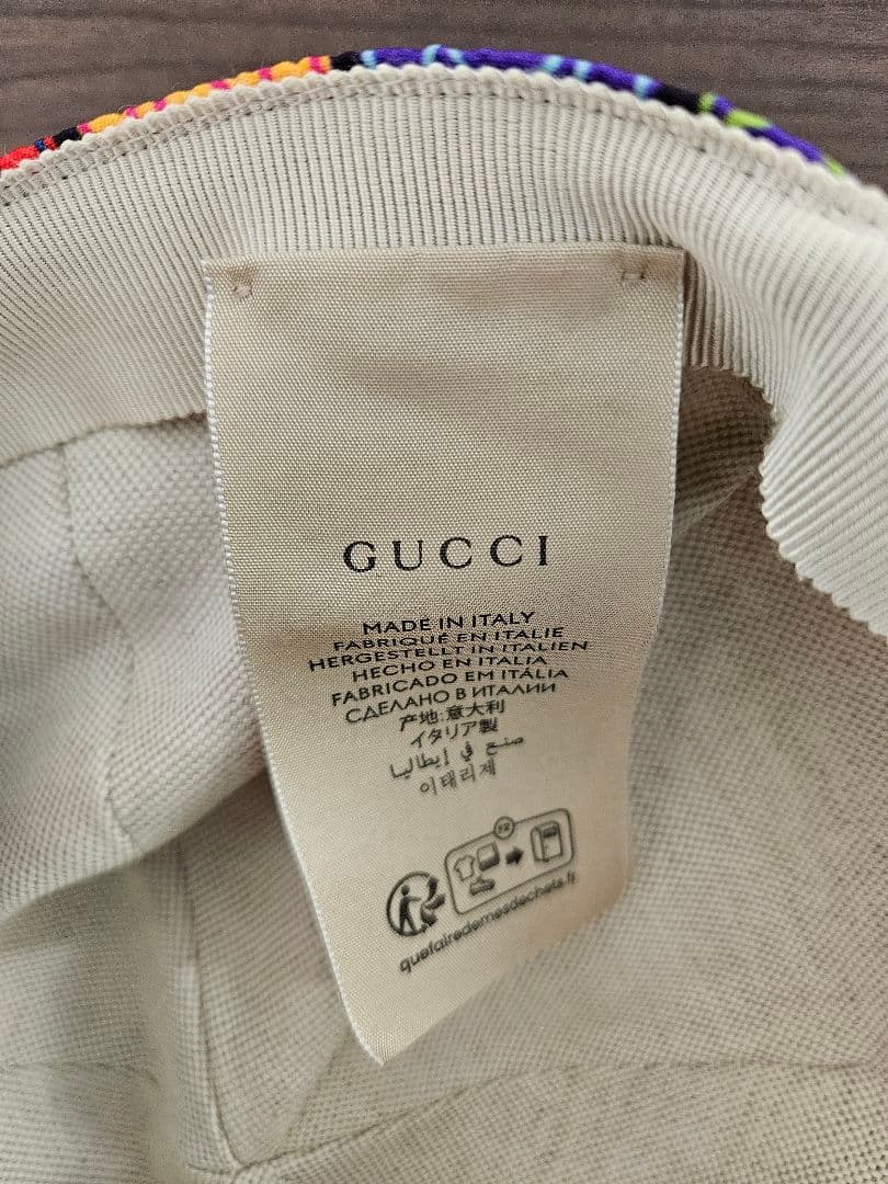 【新品】GUCCI カラフルキャップ XL