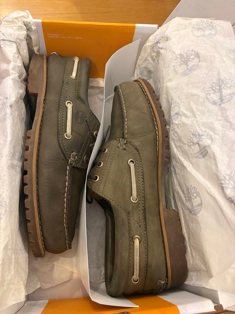 靴 Timberland authentic handsewn boat 27cm