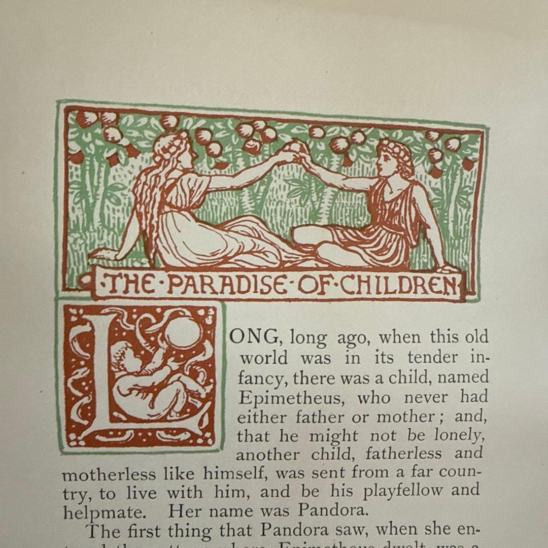 稀少1891年アンティーク美しい挿絵の洋書WalterCrane児童書　古書