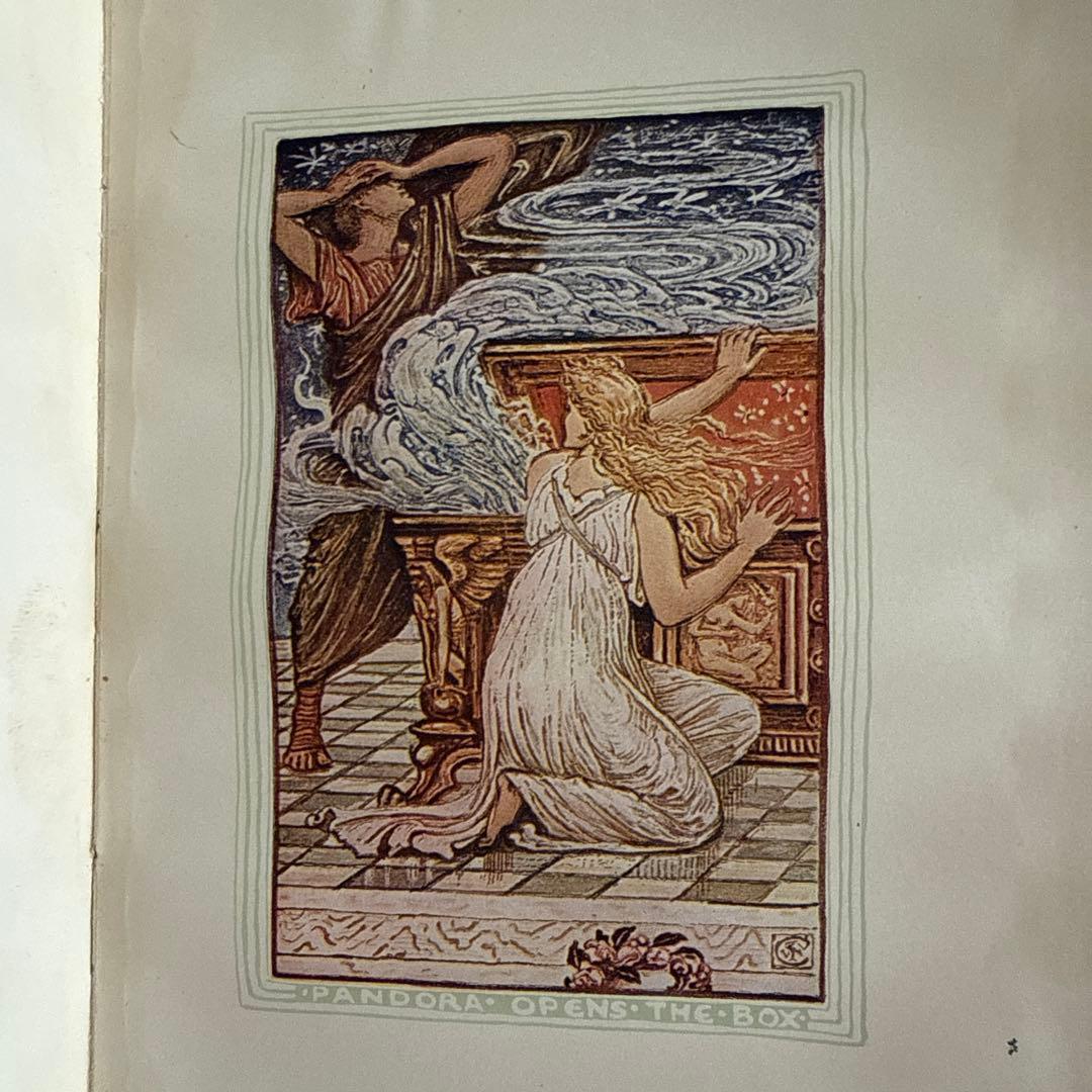 稀少1891年アンティーク美しい挿絵の洋書WalterCrane児童書　古書