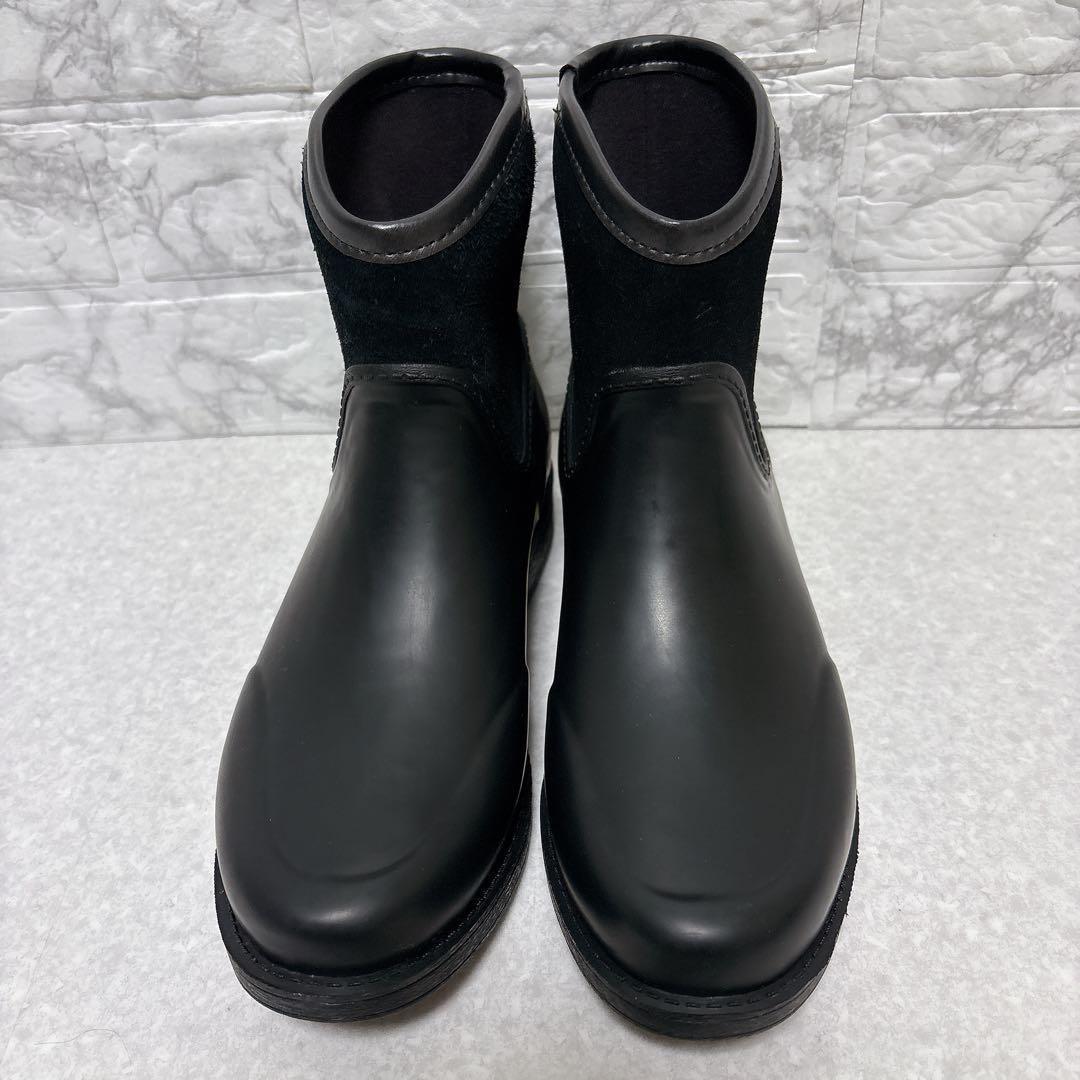 ⭐️美品⭐️UGG アグ レインブーツ ショートブーツ 黒 25㎝