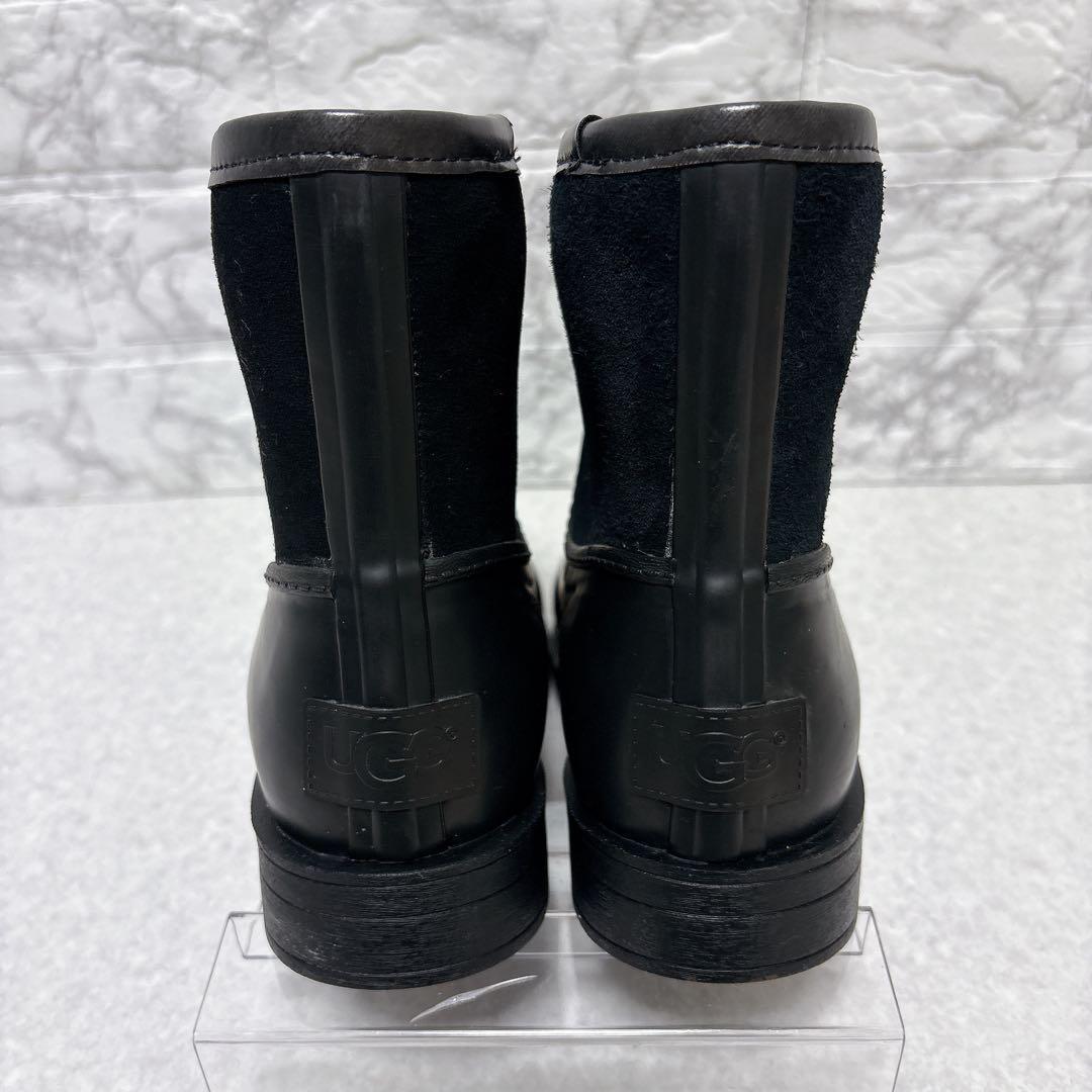 ⭐️美品⭐️UGG アグ レインブーツ ショートブーツ 黒 25㎝