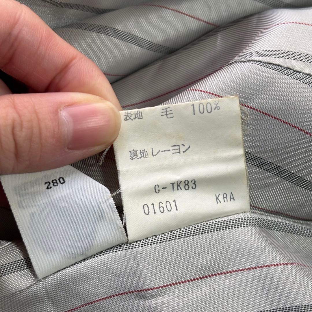 ✨大人気✨ バーバリーズ　紺ブレ　ダブル　金ボタン ワッペン　L
