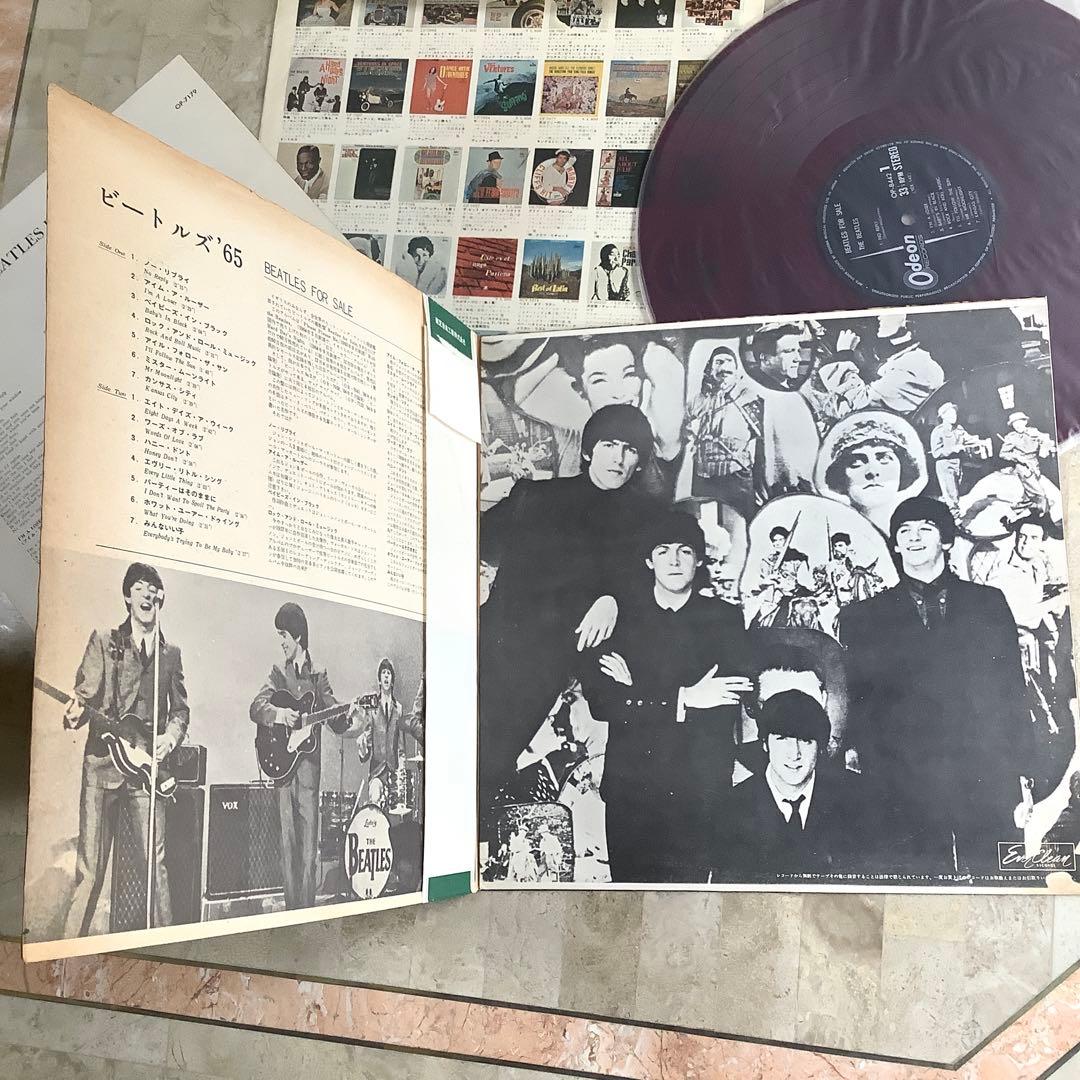 レア!良品! レコード極美! ビートルズ’65 1965年初版盤 オデオン赤盤