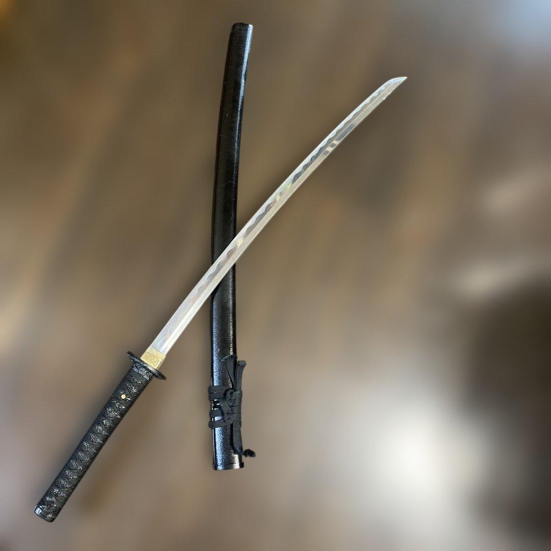 演技演劇•コスプレ用軽量模造刀 黒柄黒鮫皮