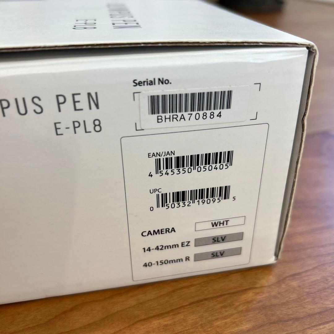 OLYMPUS PEN E-PL8 ホワイト レンズ2本付き
