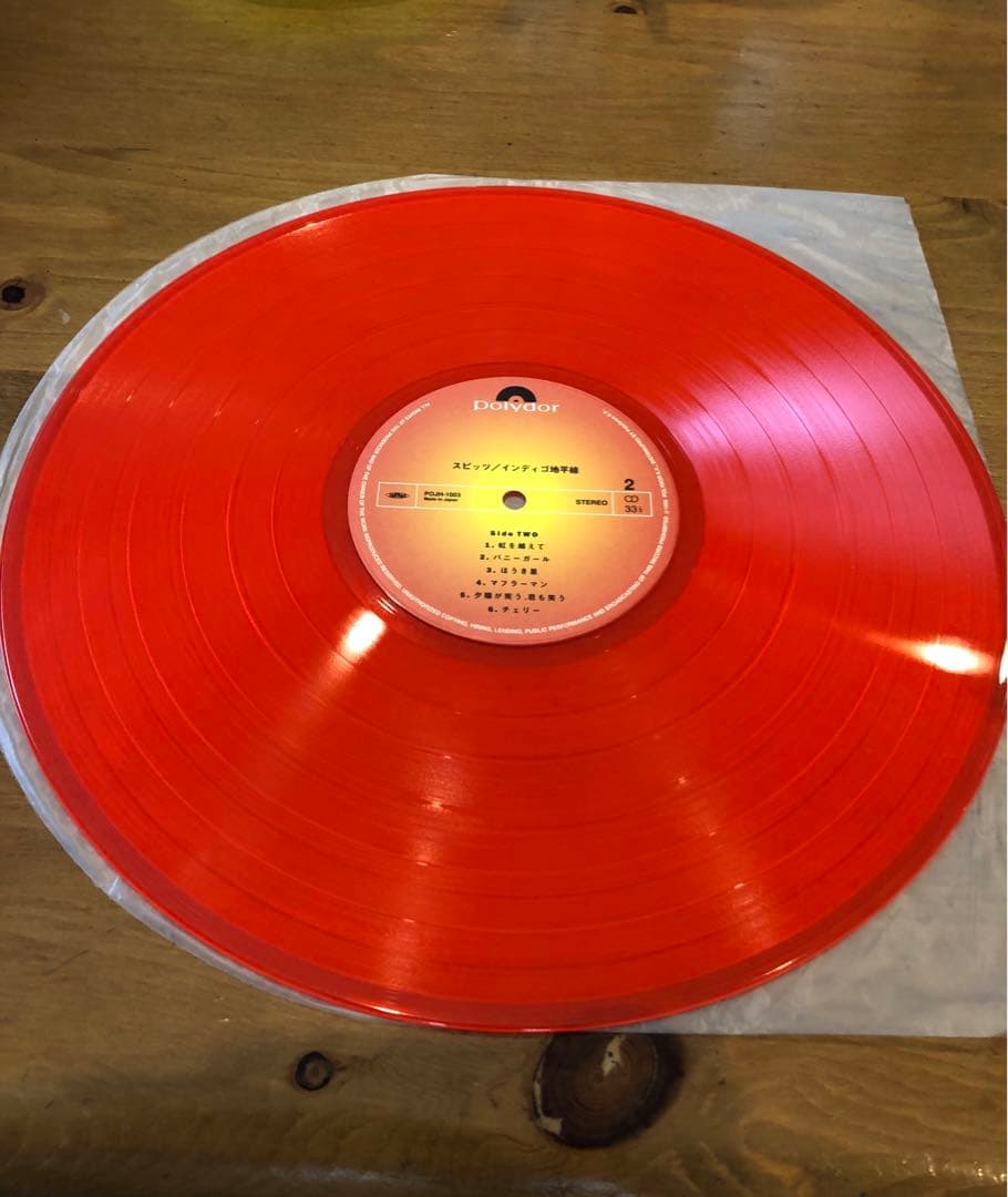 【ジャンク品】スピッツ　LPレコード　インディゴ地平線