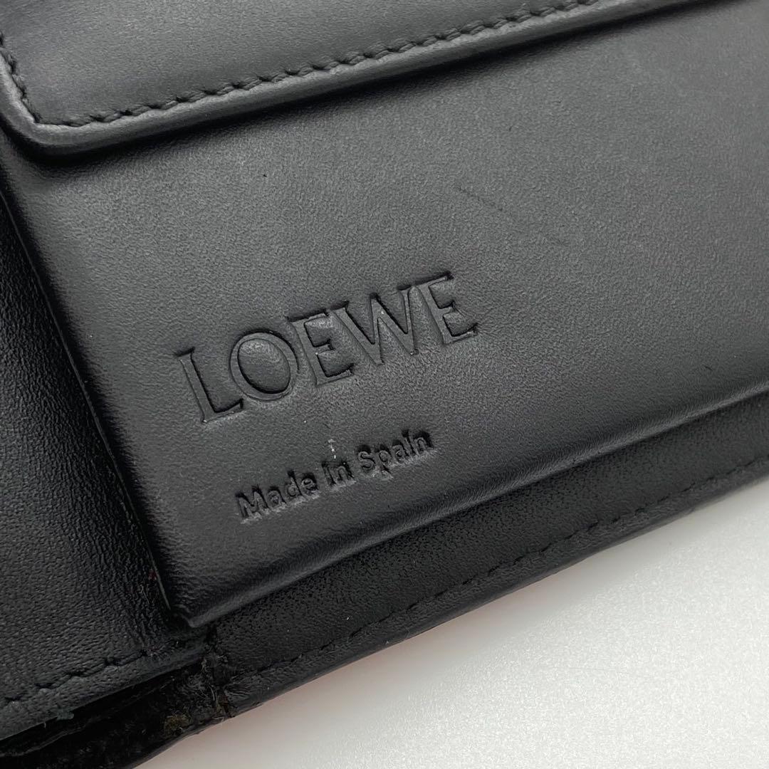 極美品　LOEWE ロエベ　パズル　バイフォールド　ウォレット　レザー　ブラウン