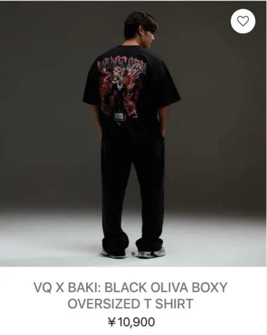 VANQUISH FITNESSx刃牙　ボクシーオーバーサイズTシャツ