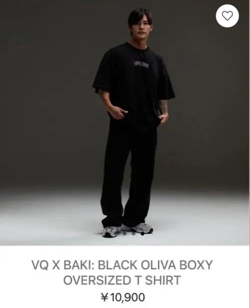 VANQUISH FITNESSx刃牙　ボクシーオーバーサイズTシャツ