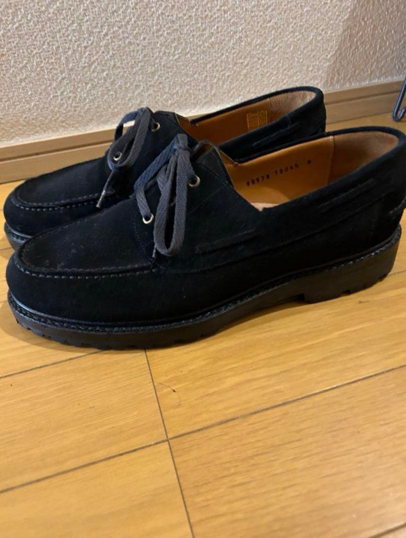 【しまうまのしま様】JALAN SRIWIJAYA デッキシューズ　黒スエード