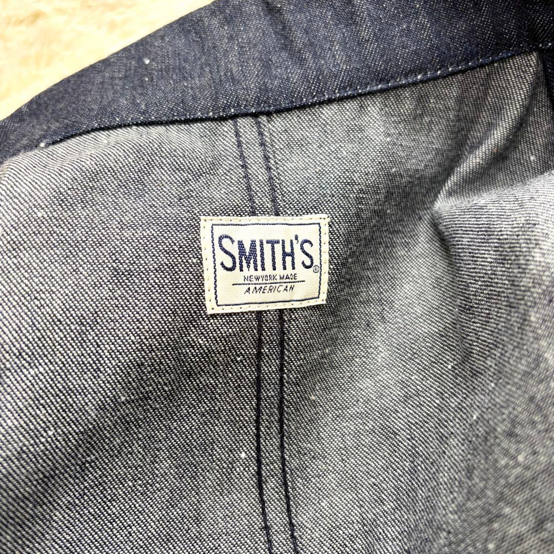 Smith's スミス　デニム　ジャケット　カバーオール　金ボタン　アメリカ製