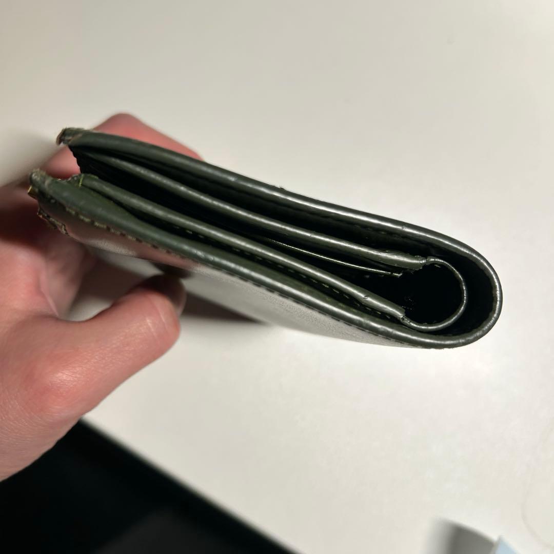 N*a様 最終値下【レア色】サンローラン 二つ折り財布 モスグリーン カード入れ