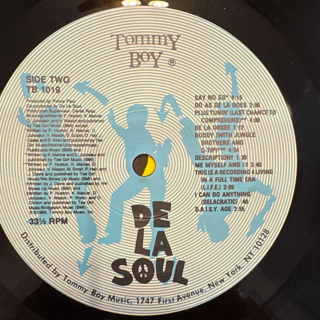 洋楽 DE LA SOUL 3 FEET HIGH AND RISING LP