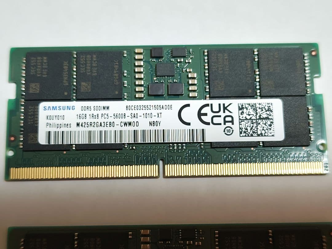 m*r様 ノートパソコン用 Samsung DDR5 32GB (16GBx2)