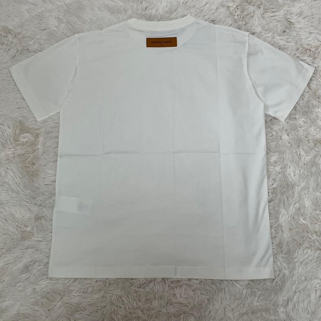 未使用 ルイヴィトン エンボス LV インサイドアウト Tシャツ 白 S メンズ