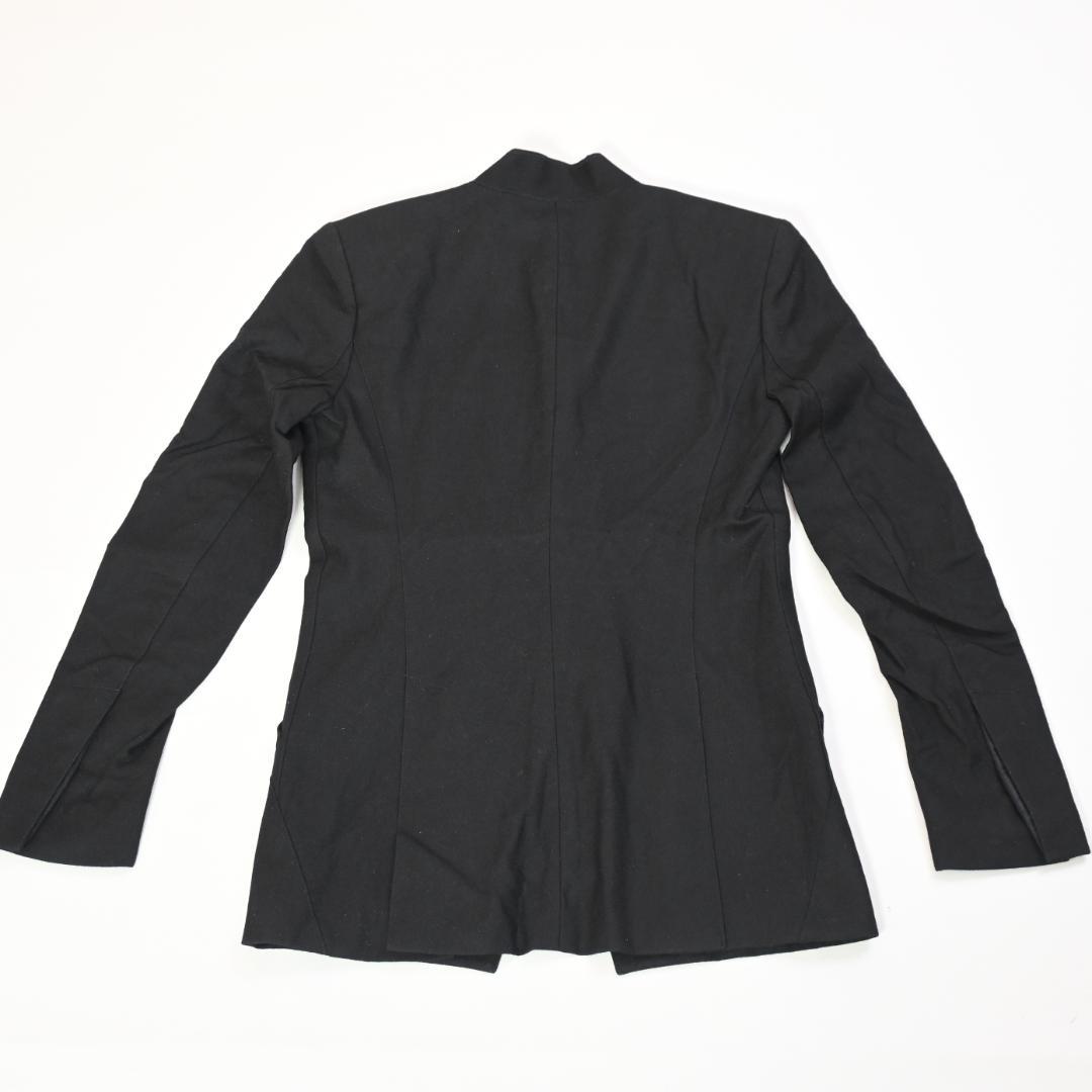 ☆450 HELMUT LANG スタンドカラー テーラードジャケット ブラック