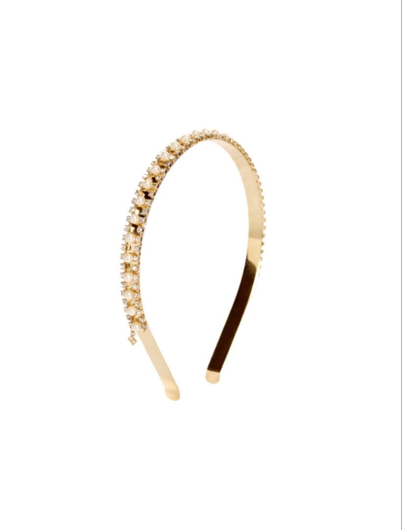 ヘアアクセサリー Herlipto Princess Gold Crystal Headband