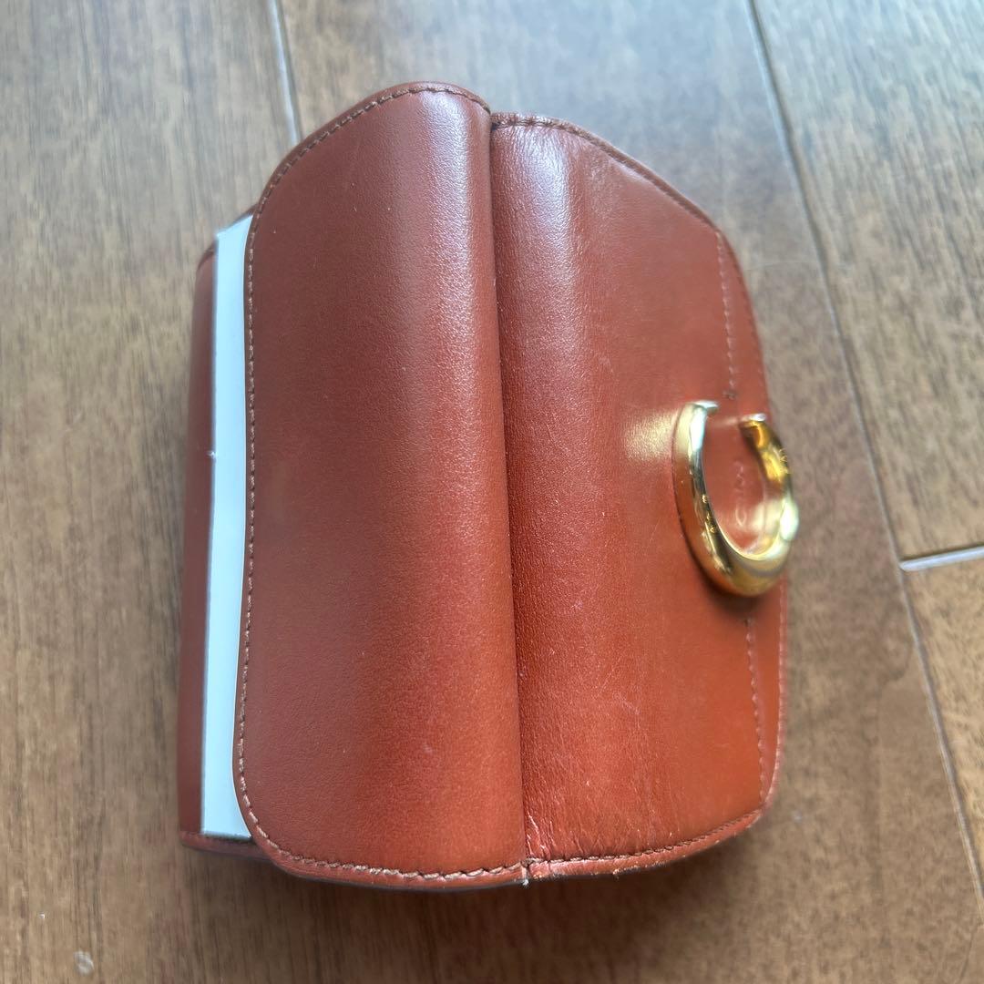 Chloé Cロゴ三つ折り財布 ブラウン