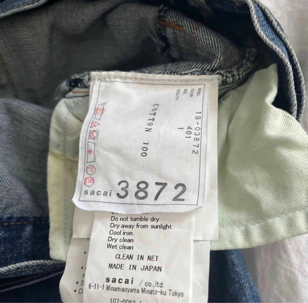 Sacai 再構築デニム サイズ1