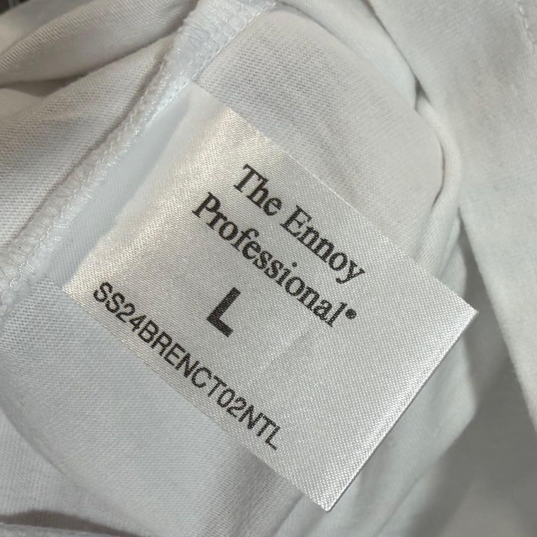 【白・黒 2枚セット】ENNOY 3PACK Tシャツ T-SHIRTS 胸ロゴ