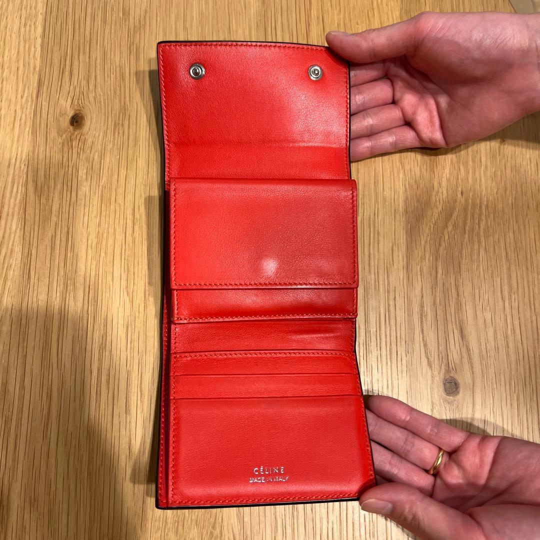 【売り切れ御免！】CELINE 三つ折り財布 グレー
