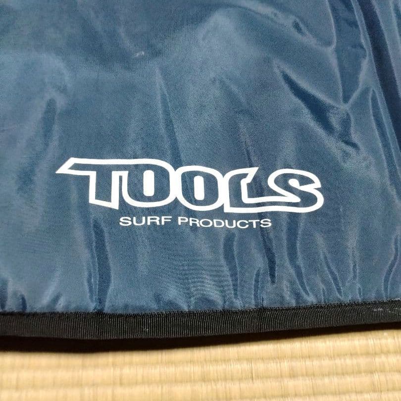 TOOLS サーフボードケース 青オレンジ 肩掛けストラップ付き