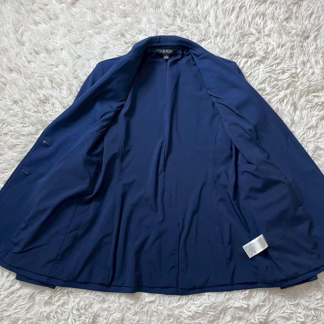 極美品　希少　ローレンラルフローレン　紺ブレ　ワッペン　エンブレム　銀ボタン　4