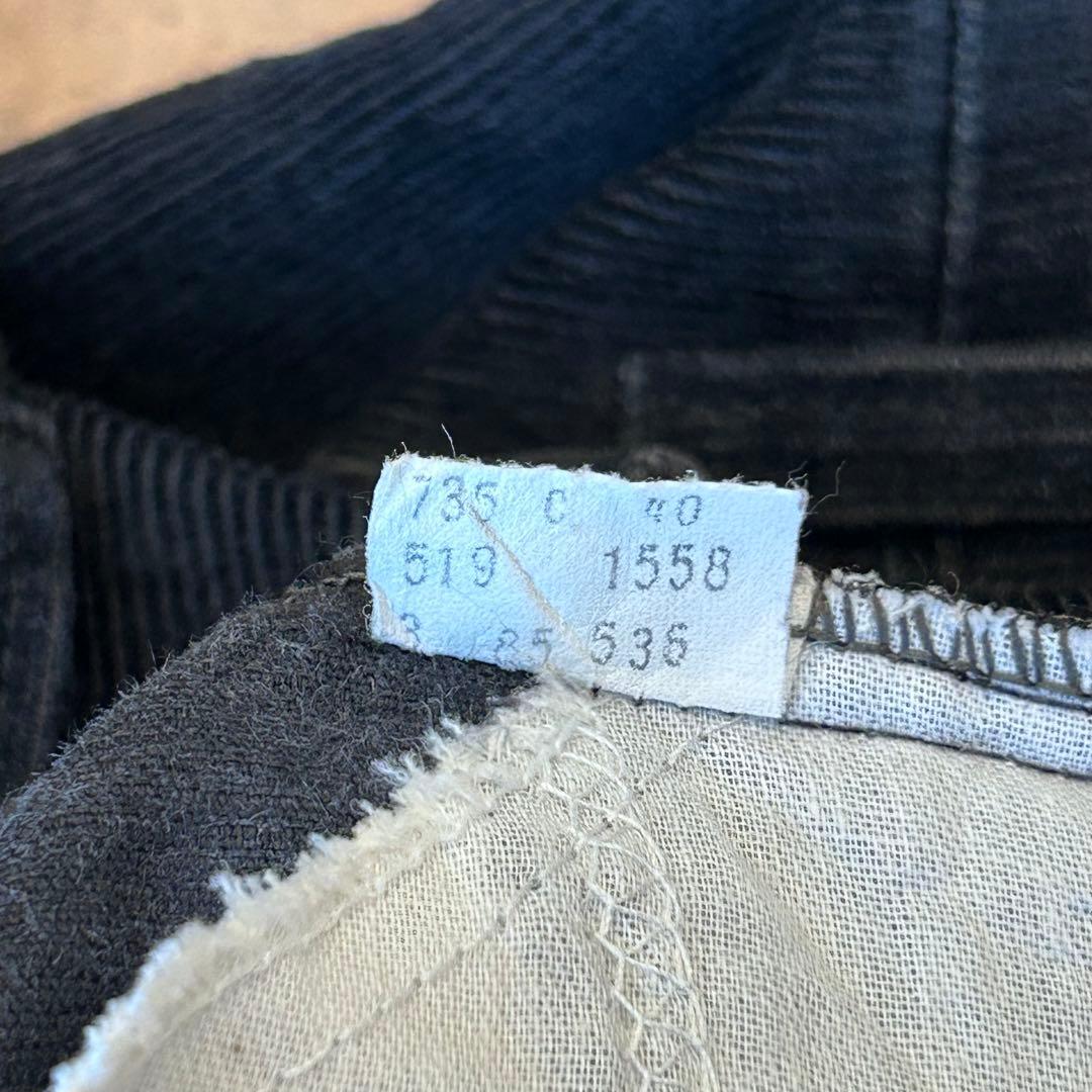 断*。様 80s Levi’s 519 ブラック コーデュロイパンツ ブランクタ