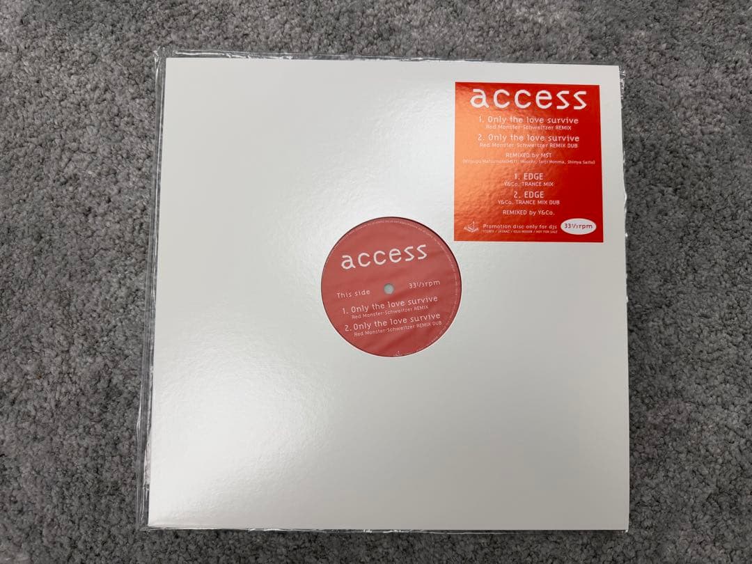 新品　access / ONLY THE LOVE SURVIVE / EDGE