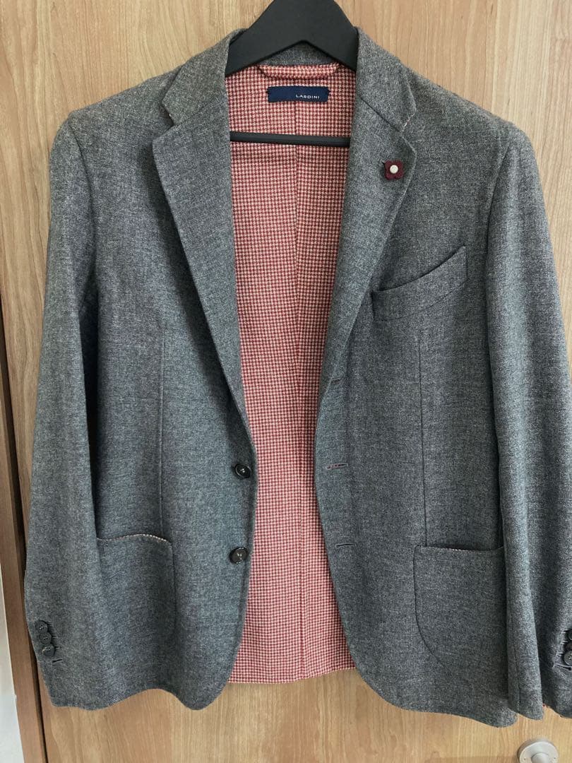 LARDINI ラルディーニ 44 ウール テーラードジャケット グレー