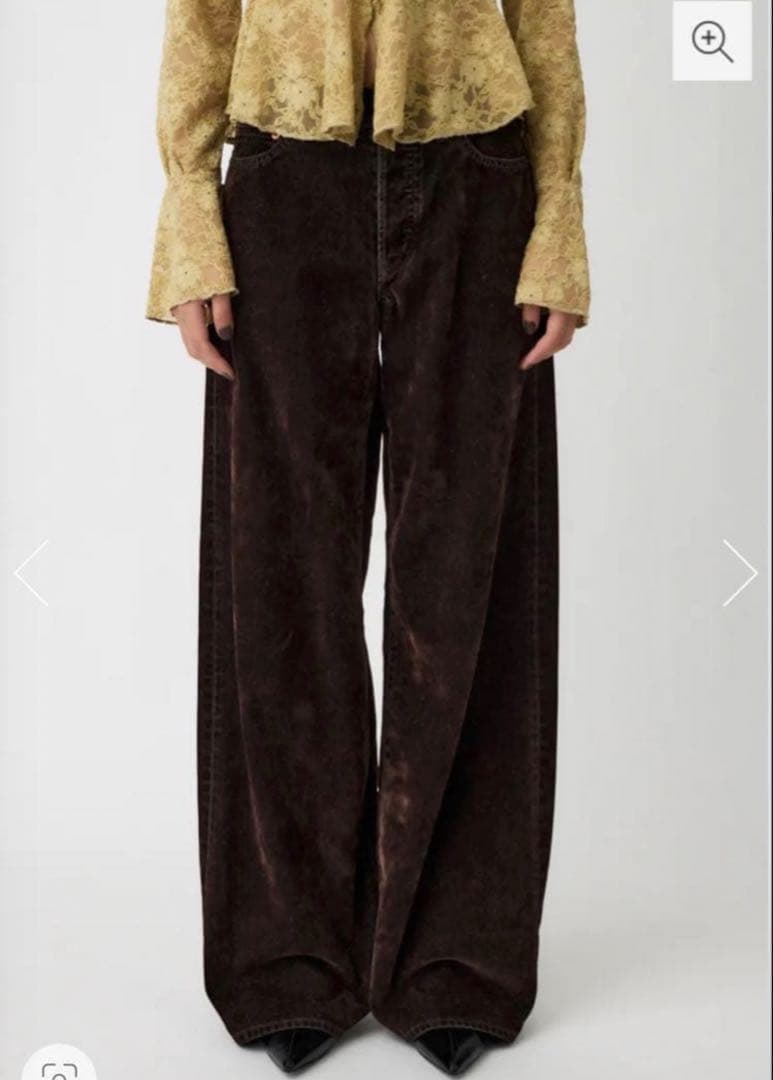 moussy MIDRISE CORDUROY バギー