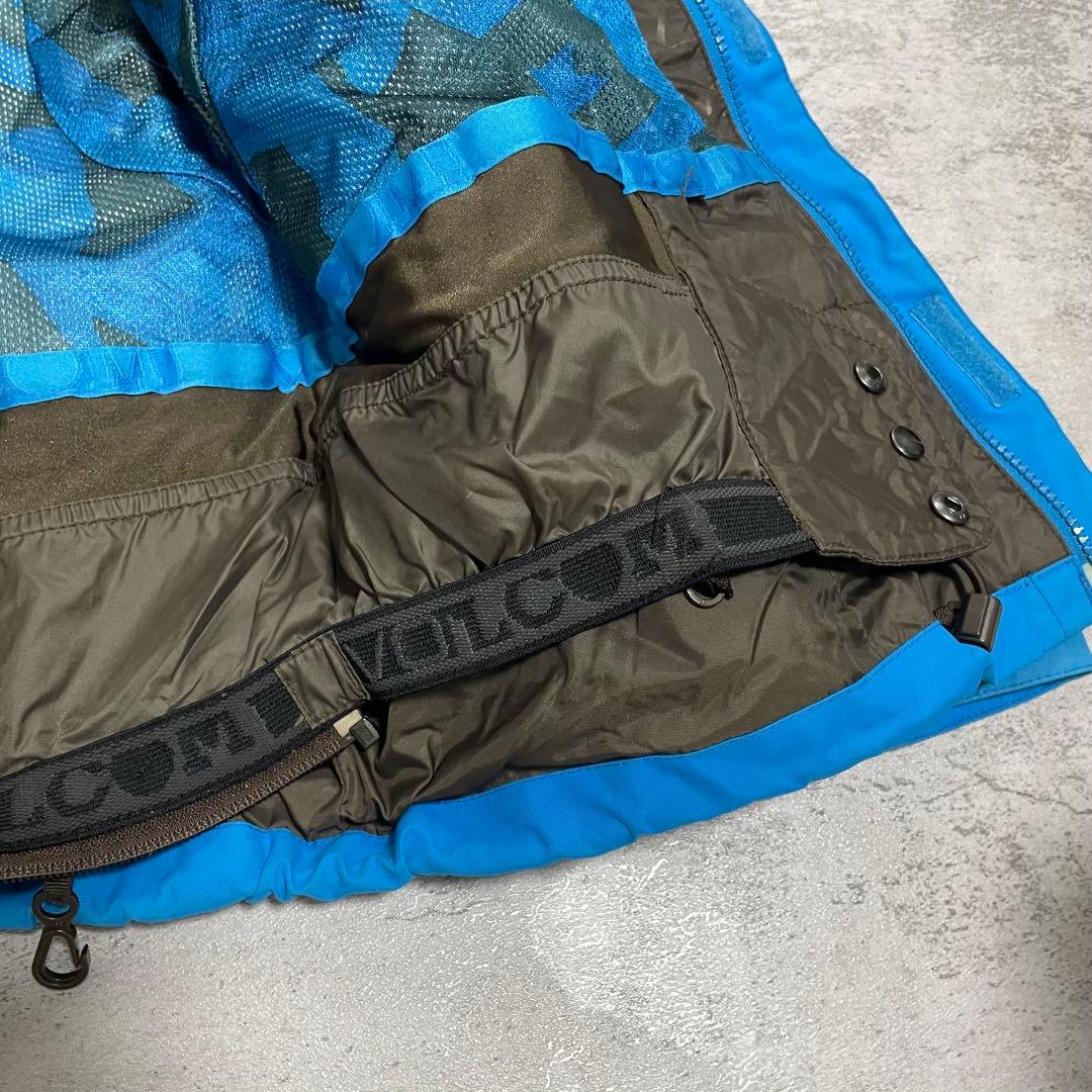 VOLCOM スノーボード スキー ウェア 上下 セット M 防水 切替 ロゴ