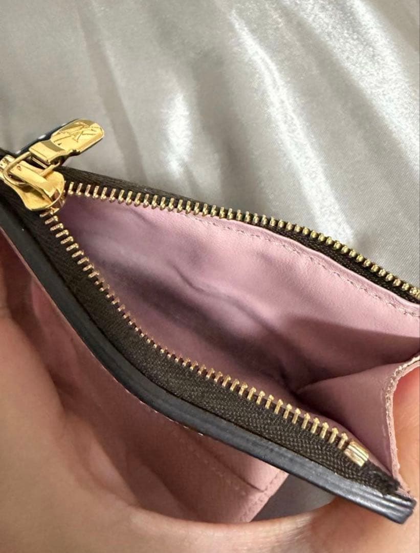 Louis Vuitton 三つ折り財布 ブラウン/ピンク