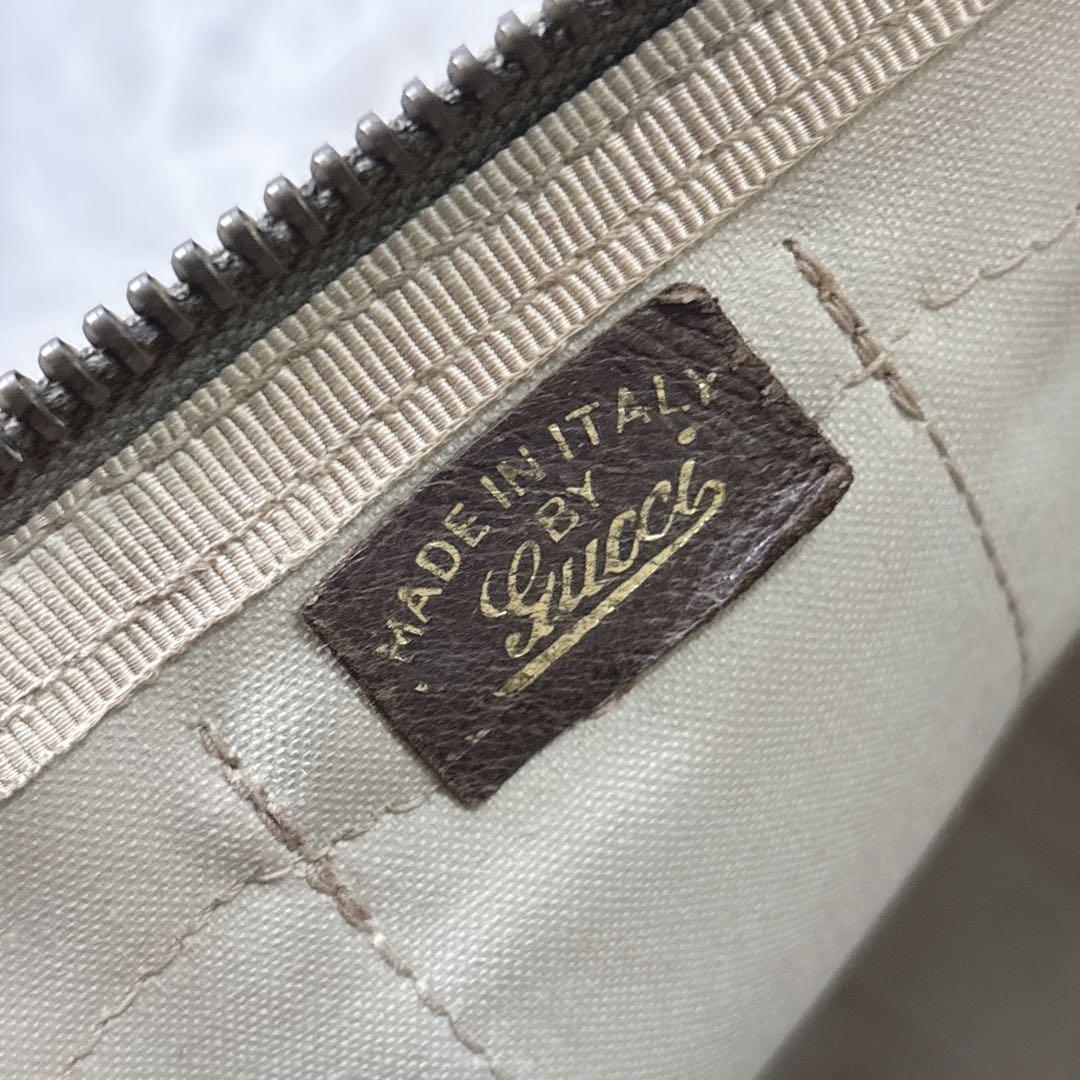 【訳あり】OLD GUCCI ミニボストン　モノグラム　シェリーライン