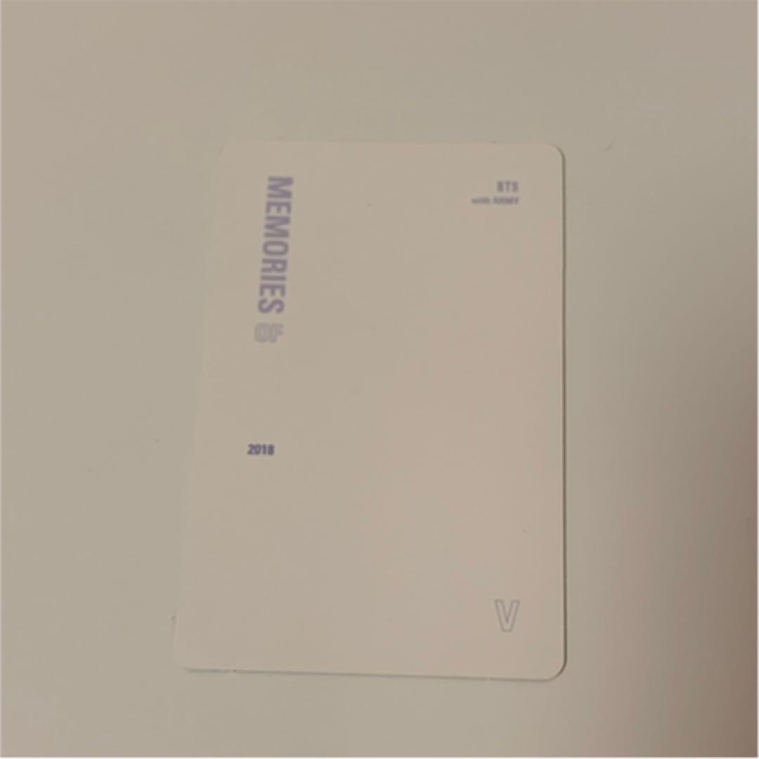 BTS テテ テヒョン v 2018 Memoriesトレカ