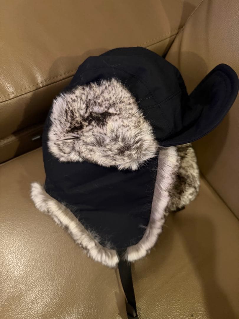 【極美品】THE NORTH FACE ブラック　フライトキャップ 耳あて付き