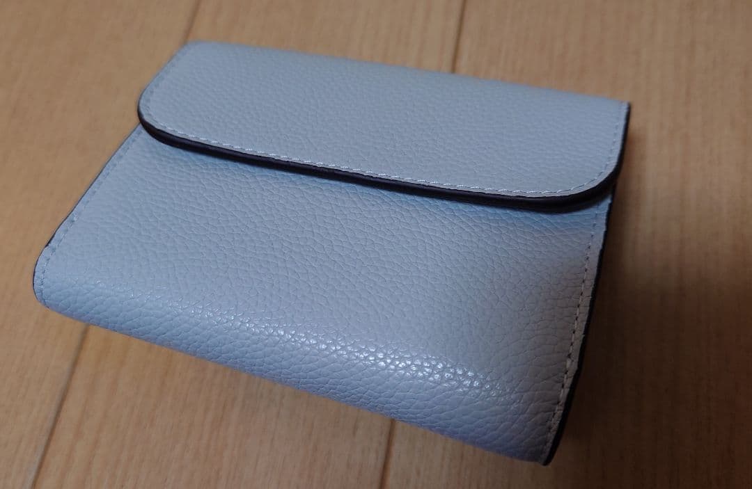 Chloe　財布　Alphabetスモールトリフォールド　Aqua Grey