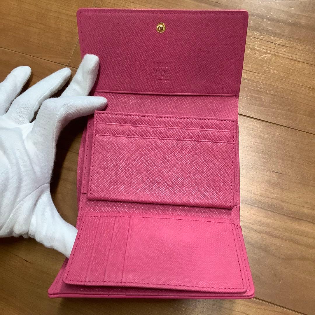 MCM 三つ折り財布　ヴィセトス　ロゴグラム　ラビット　コンパクトウォレット