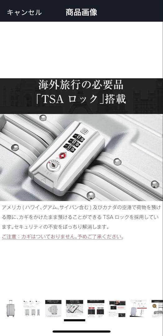 全新、Lサイズのスーツケース、83.6L