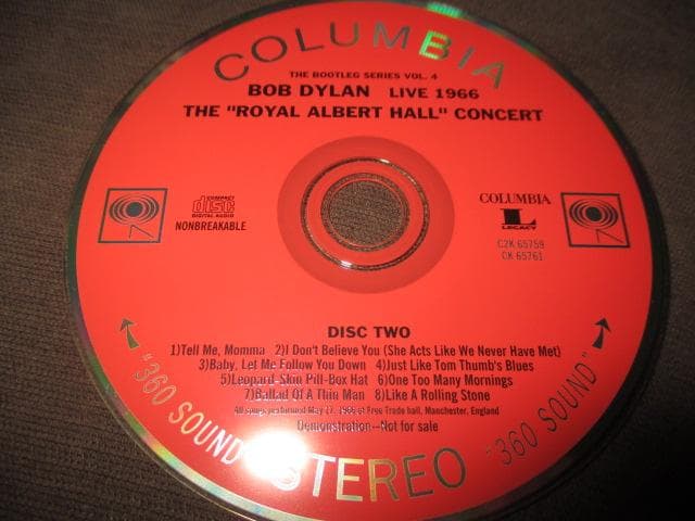 Bob Dylan Live 1966 (36枚組CD+RAREプロモ盤送料込）