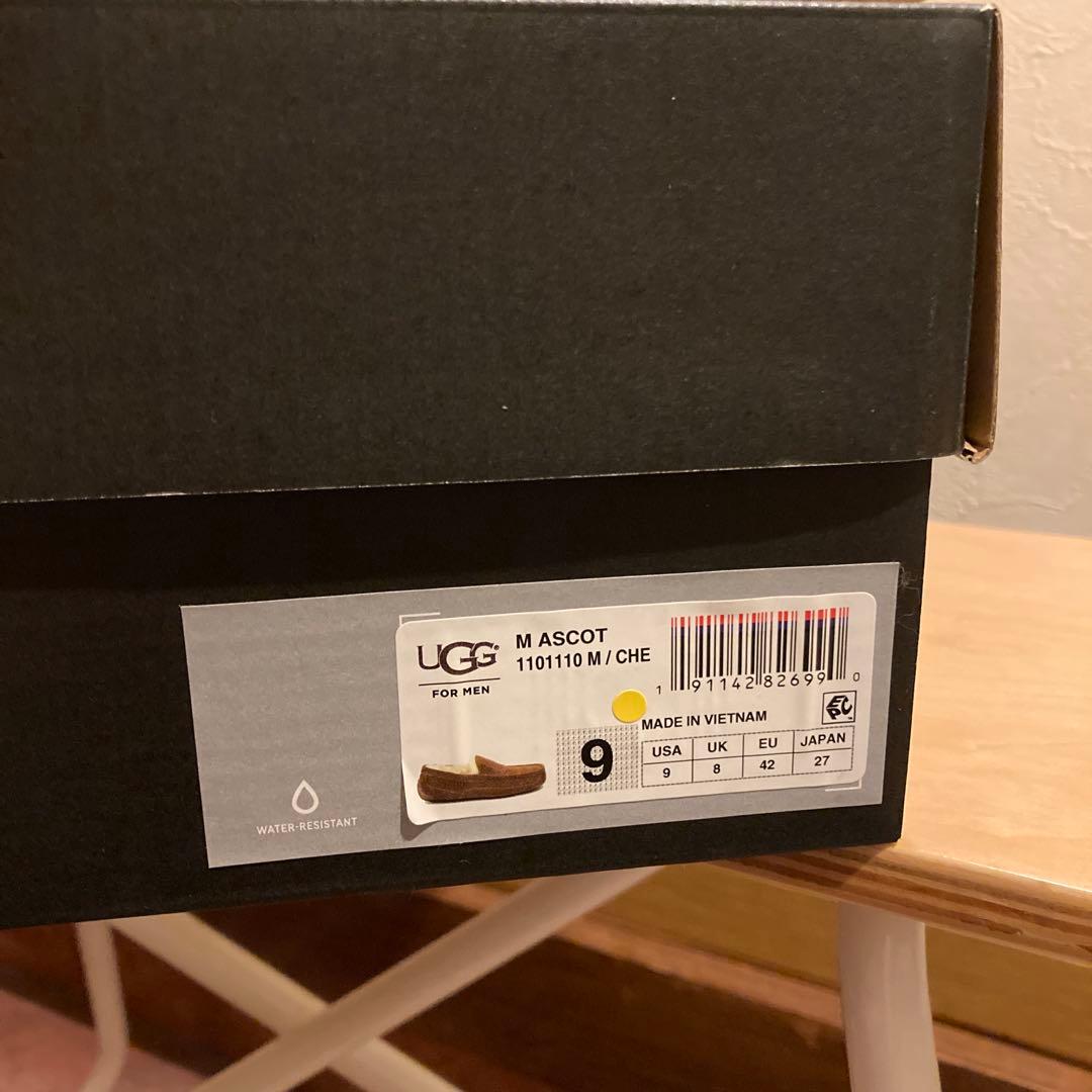 UGG アグ モカシン ムートンシューズ 27cm メンズブラウン