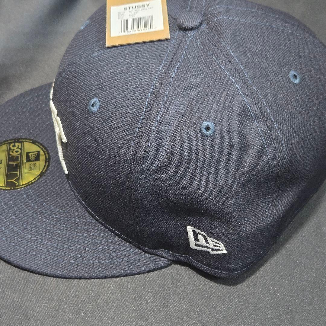 stussy newera 　NY キャップ ネイビー 7-3/4