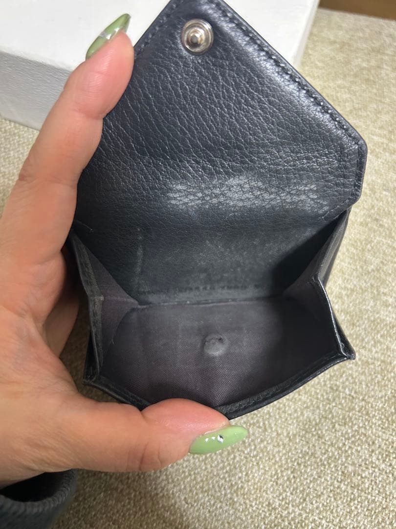 balenciaga ペーパーミニウォレット　三つ折り　財布