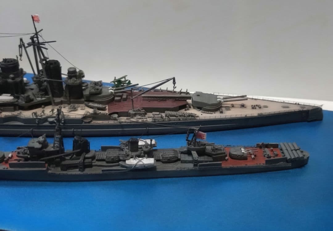 1/700 金剛（フジミ）雪風（アオシマ更新版）全塗装　　 　完成品