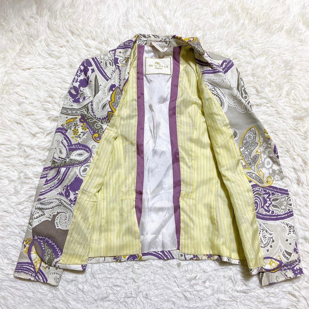 希少⭐️ETROエトロ　テーラードジャケット　ペイズリー柄　シングル　2Bボタン