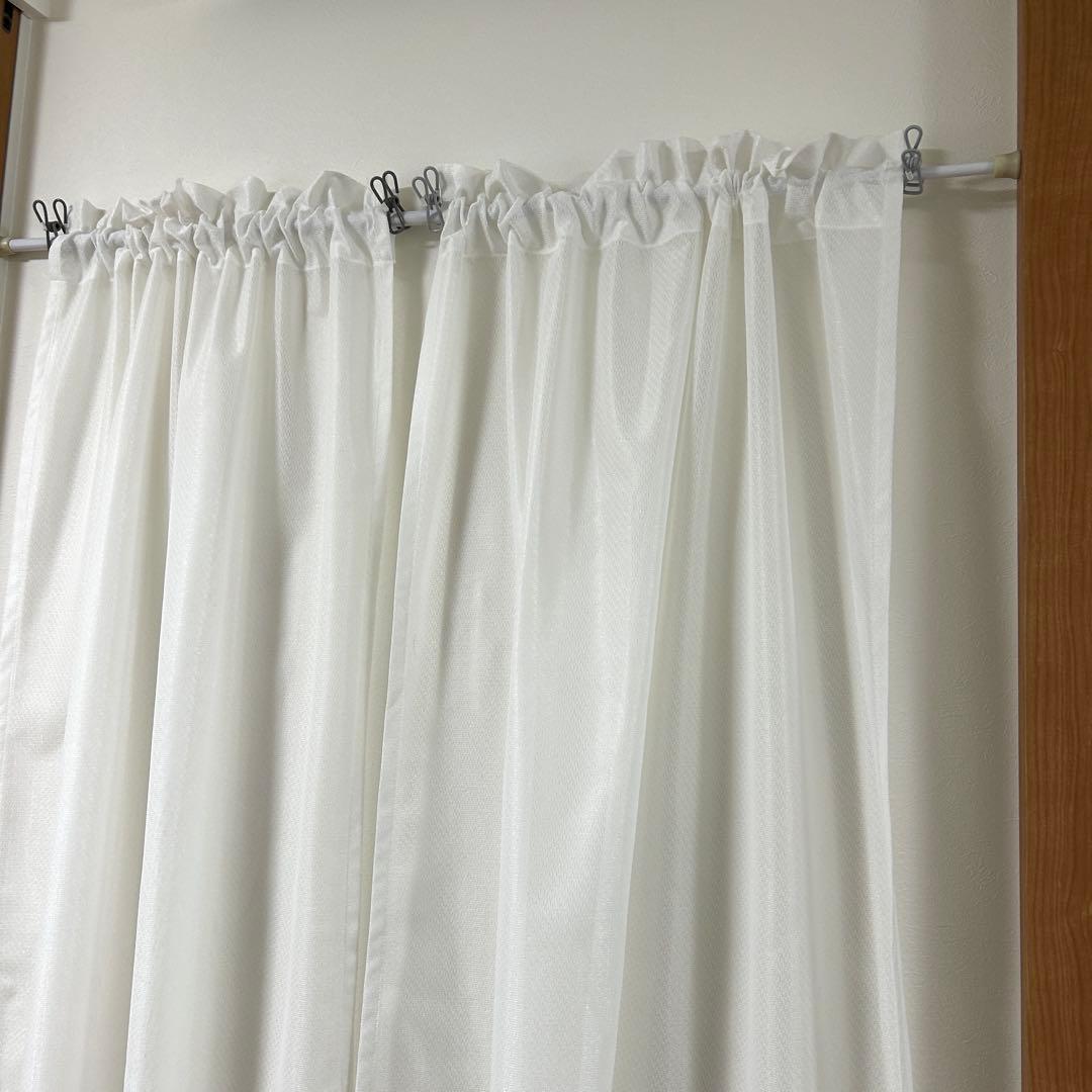 【もこたろう②】ミラーレースカフェカーテン　　　3枚　オーダー品　サンゲツ