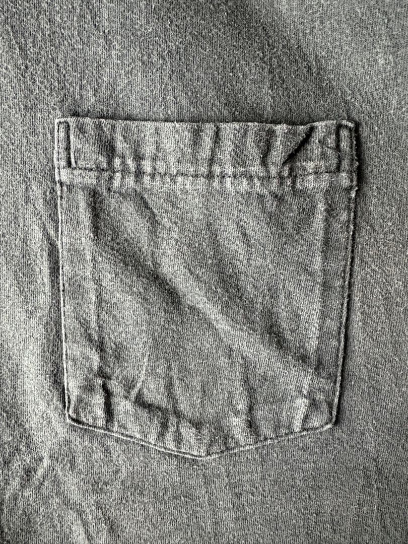 90s USA製ヴィンテージ　OLD GAP 無地ポケット付きTシャツ　黒色XL