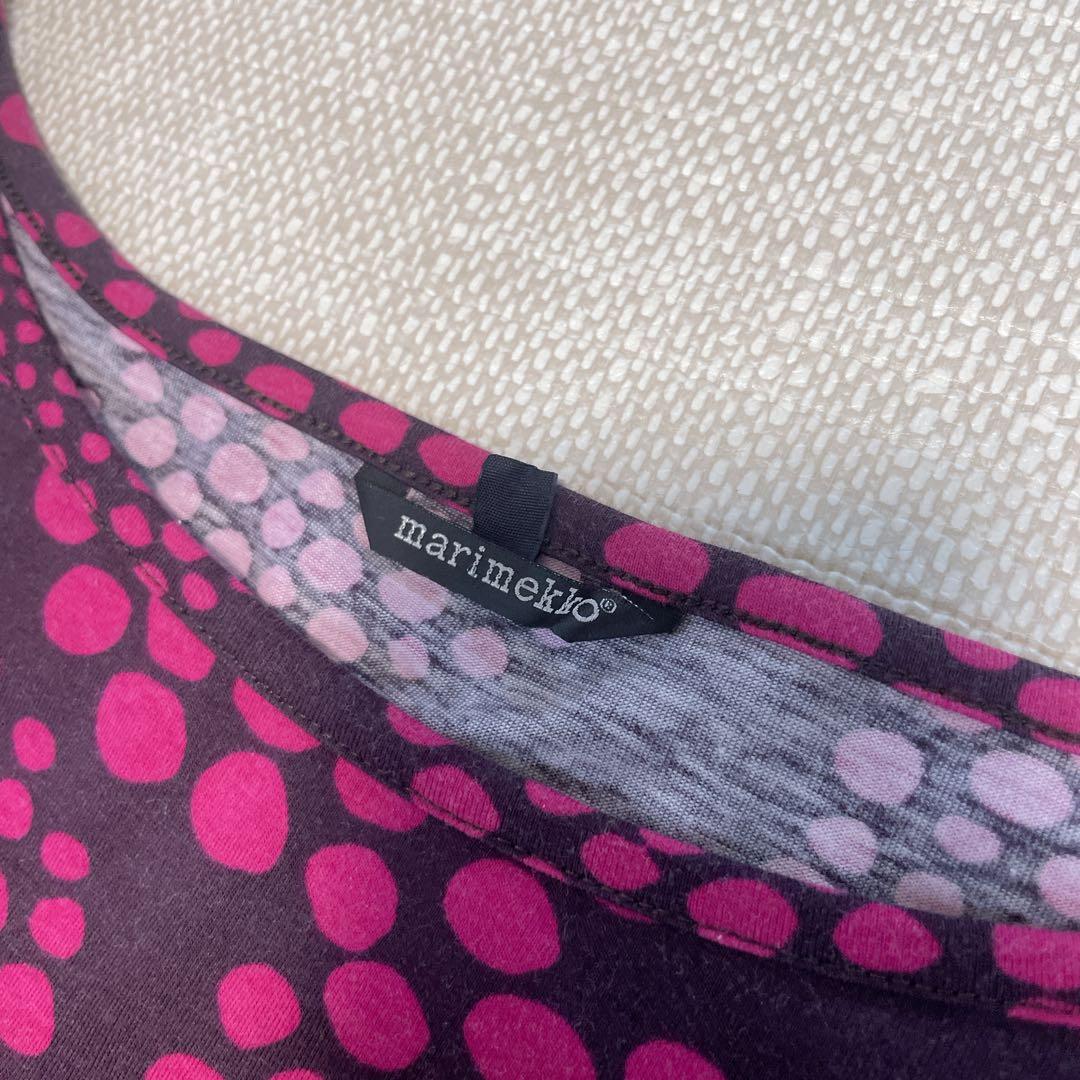 marimekko 長袖ワンピース　Ｌサイズ　希少