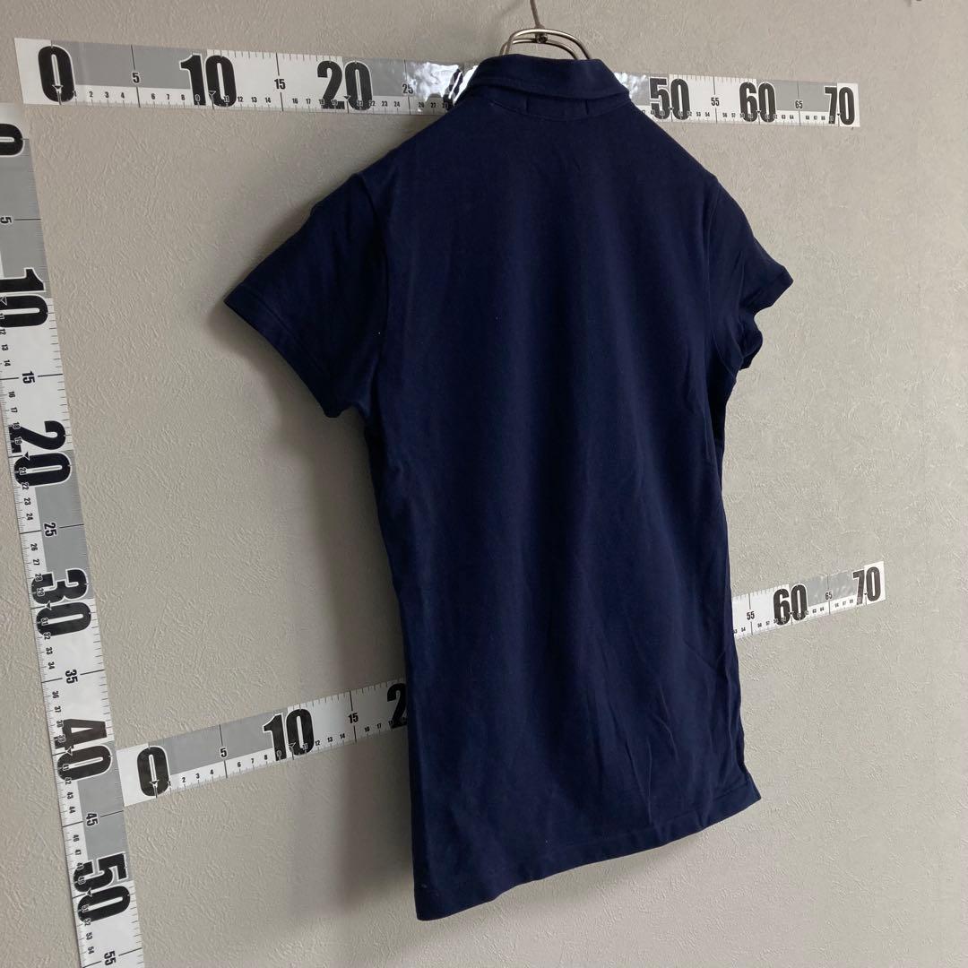 ポロラルフローレン RALPH LAUREN ポロシャツ ５つボタン 紺色 M